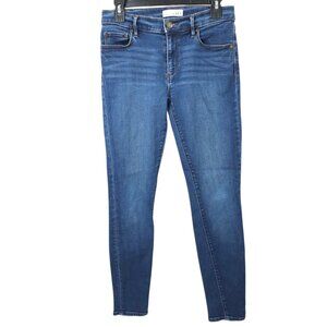 Loft Legging Jean Mid Rise Womens Size 27/4 Stretch Dark Wash Denim